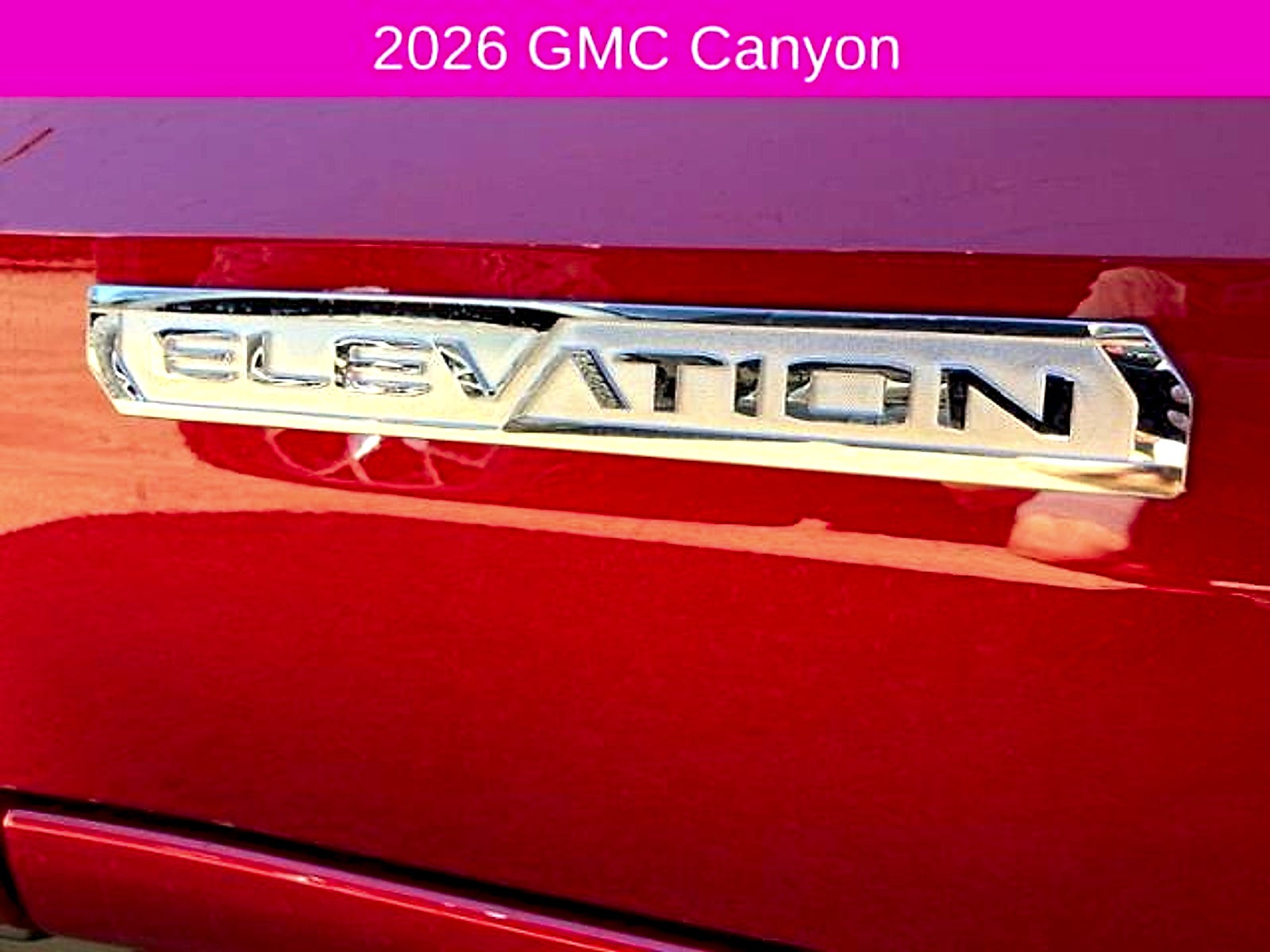 2026 GMC Canyon Elevation